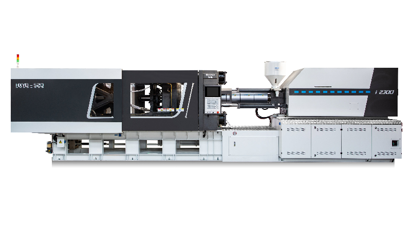 Hybrid electric and hydraulic injection molding machine